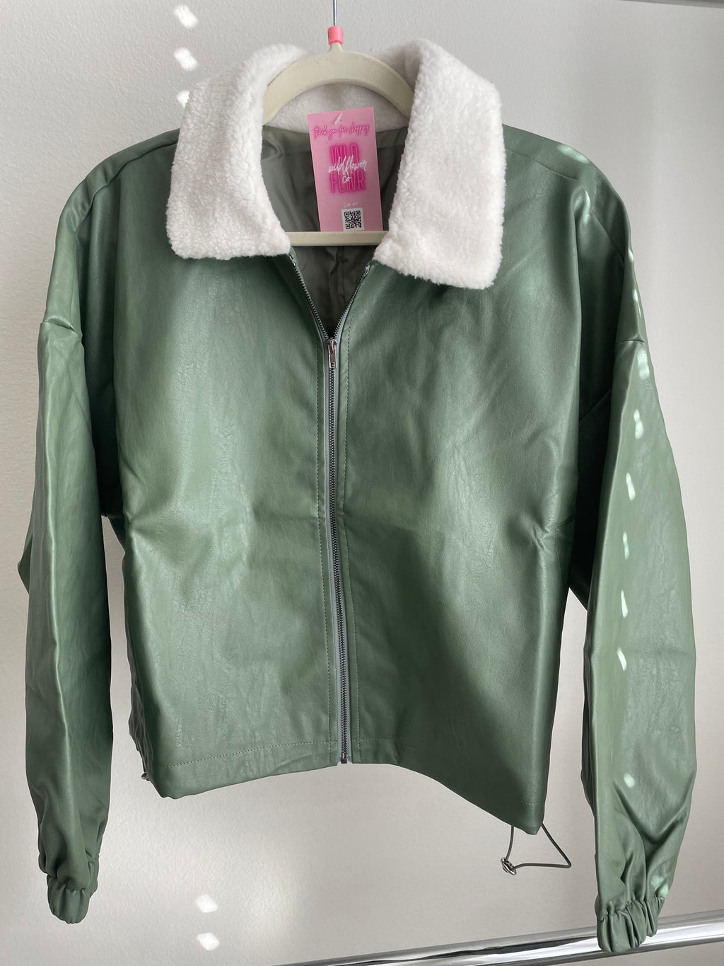 Olive and Sherpa Utility Jacket