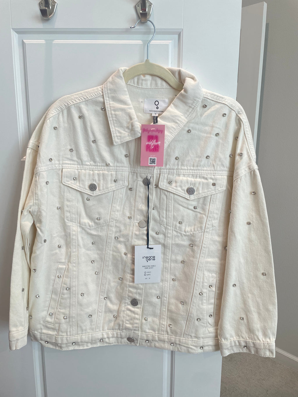 Rhinestone Sparkle Denim Jacket