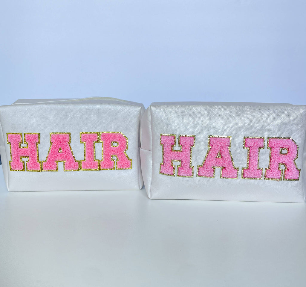 Preppy Varsity Patch Hair Bag