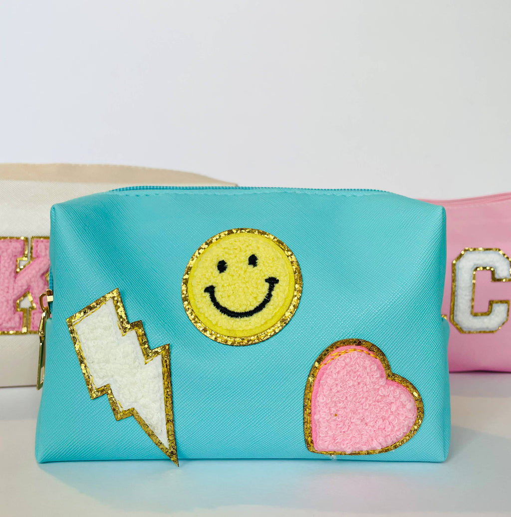Cosmetic/ Skin Care Preppy Patch Travel Bags
